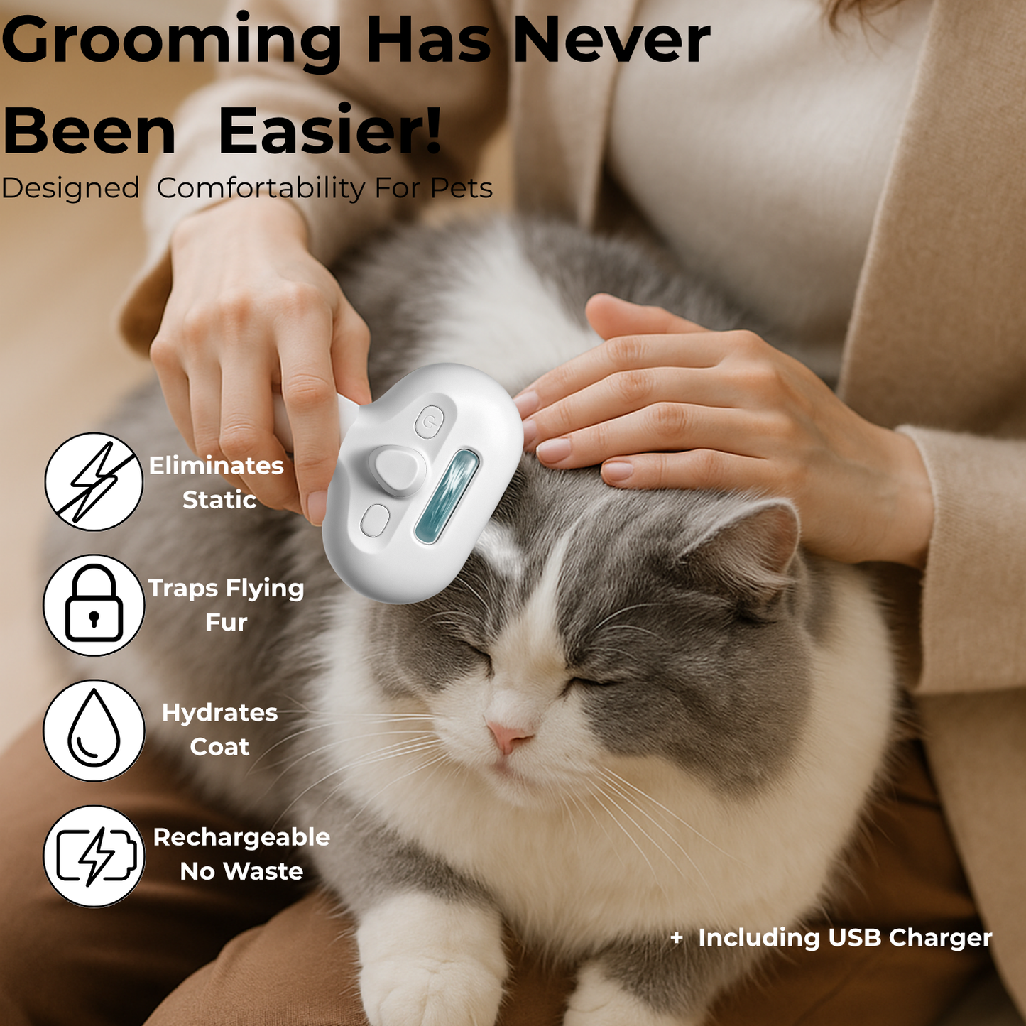 Tailivo Shedding Control Mist Brush